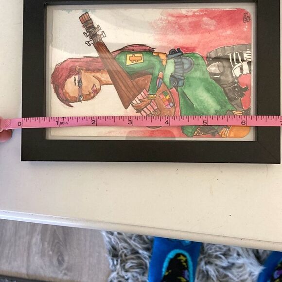 Framed Watercolor and Ink Painting “sue” - Picture 6 of 6